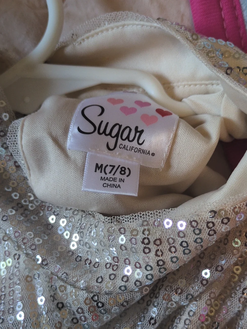 Sugar Silver Sequin Bodice with Ivory Tulle Tiered Skirt Dress